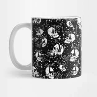 Moons and Skulls in Space Mug